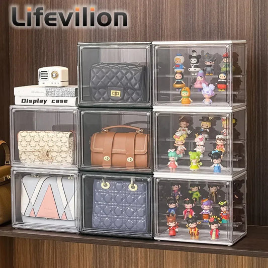 Clear Display Box Stackable Plastic Storage