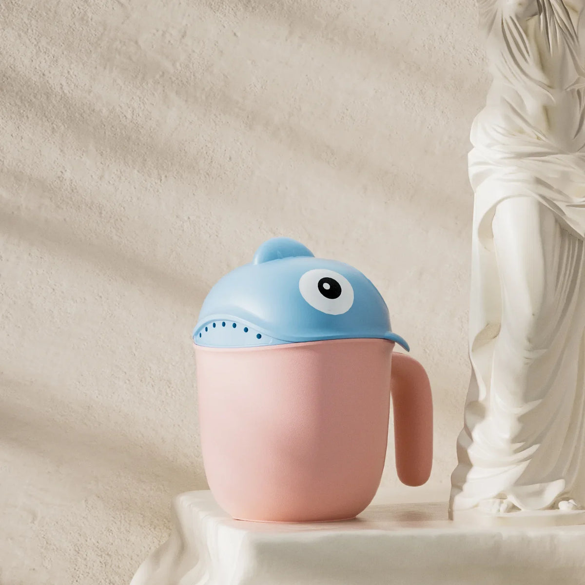 Baby Bath Shower Head Rinse Cup Cartoon Shark
