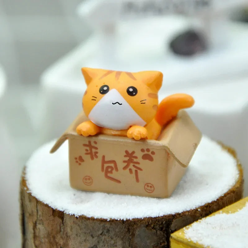 Kawaii Mini Cat Ornament Garden Gift For Kids