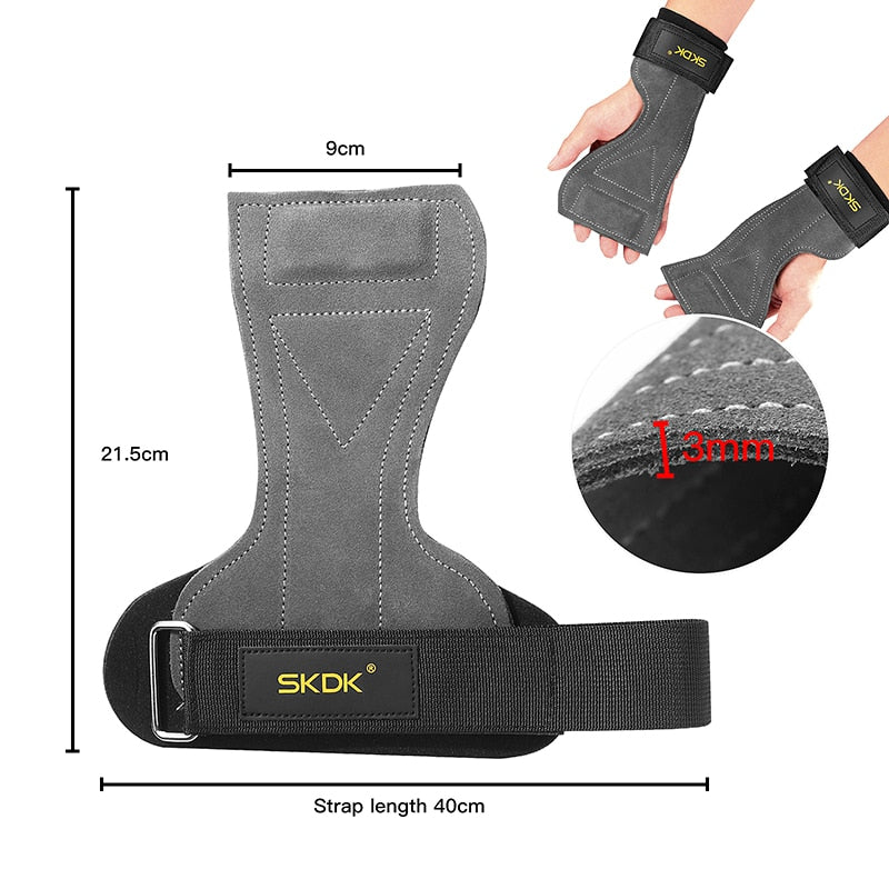 SKDK Gym Grips Palm Guards Cowhide Palm Protector - BestShop