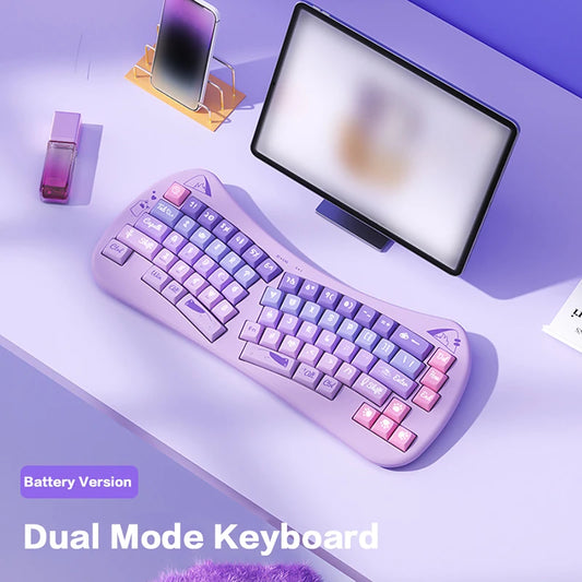 BOW Bluetooth USB Wireless Split Keyboard