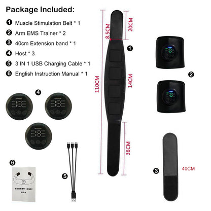 Muscle Stimulation Belt Electric ABS Stimulator Trainer - BestShop