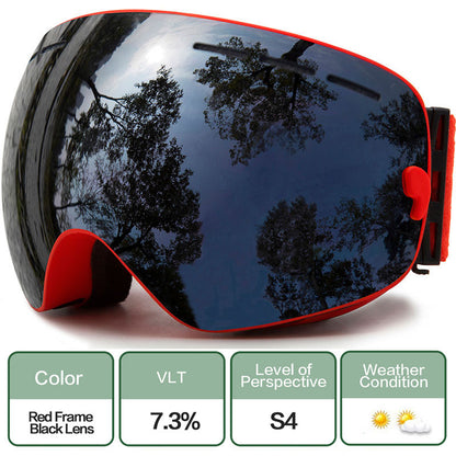 Ski Goggles,Winter Snow Sports Goggles with Anti-fog UV Protection for Men Women Youth Interchangeable Lens - Premium Goggles - BestShop