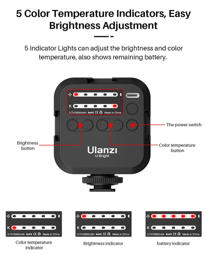 Lampe LED pour appareil photo VIJIM