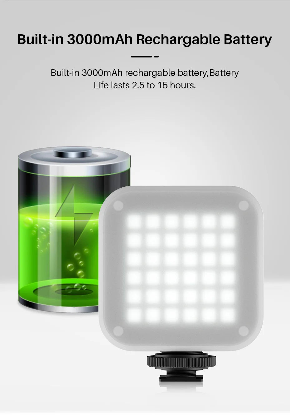 Lampe LED pour appareil photo VIJIM