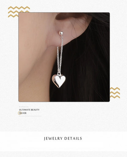 Geometric Hollow Heart Hoop Earrings