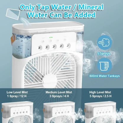 3-in-1 Portable Humidifier Fan Air Conditioner