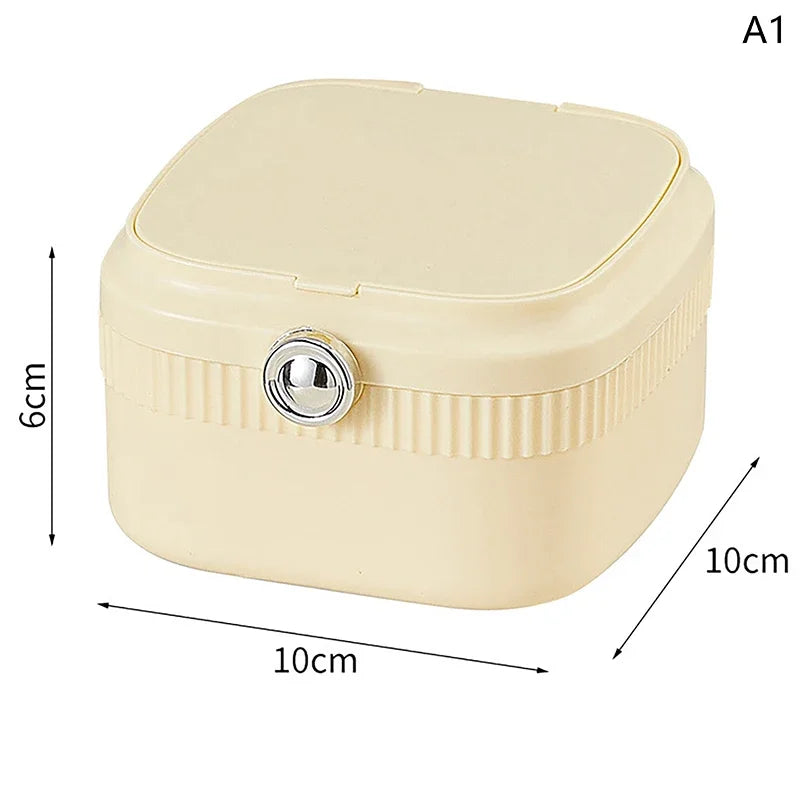 Caja organizadora de joyas de viaje portátil