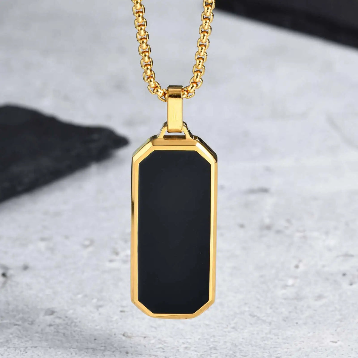 Casual Black Enamel Necklaces