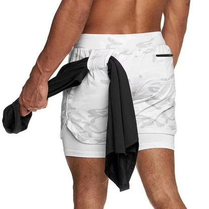 Camo Running Shorts Men Gym Sports Shorts - BestShop