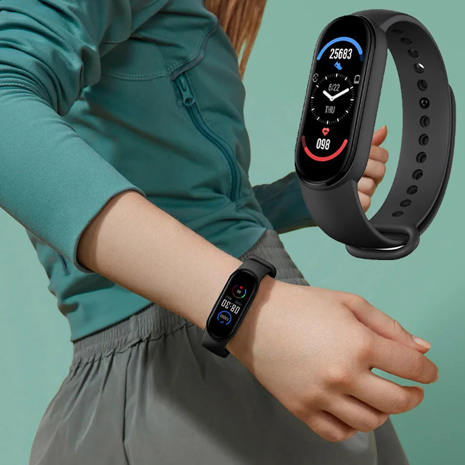 M6 Smart Watch Men Women Fitness Smart Bracelet