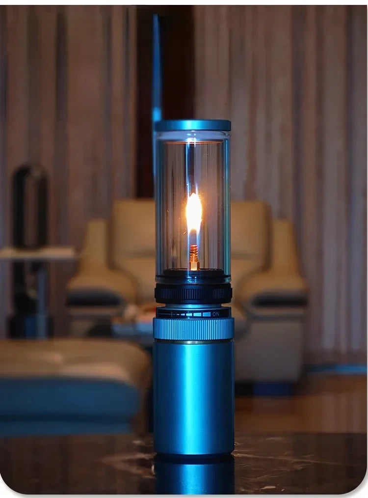 Mini vela de gas portátil para acampar al aire libre 