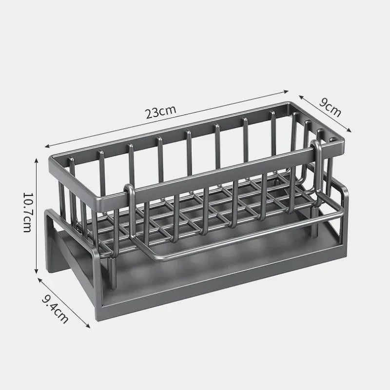Égouttoir à éponge multifonctionnel pour étagère de cuisine 