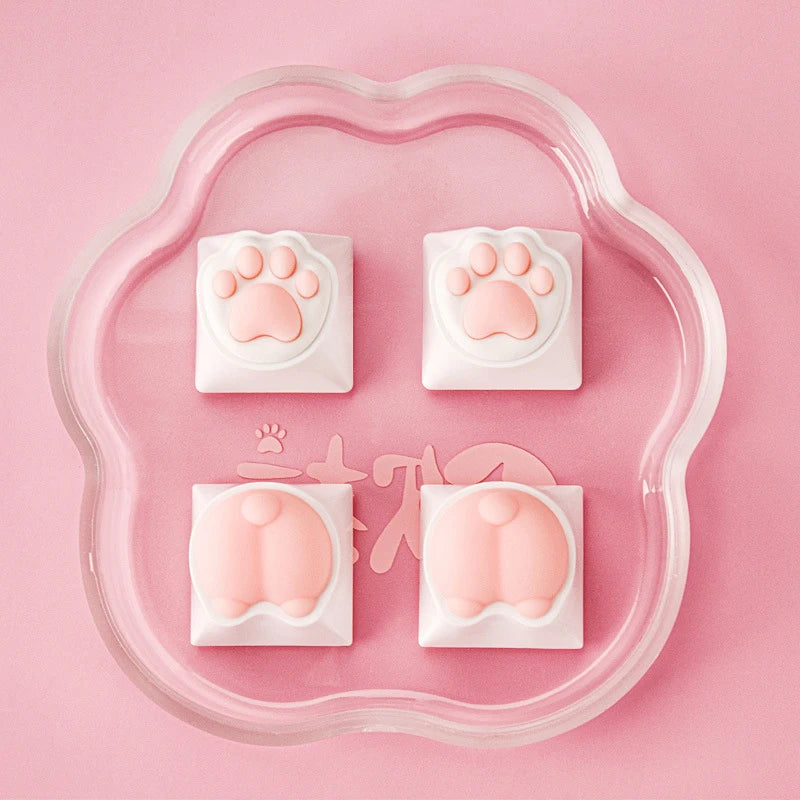 Cute Cat Paw Keycaps For Mechanical Keyboard 1PC