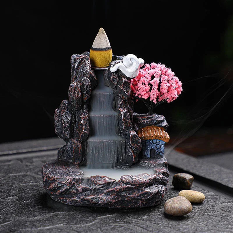 Backflow Incense Holder Waterfall Home Decor
