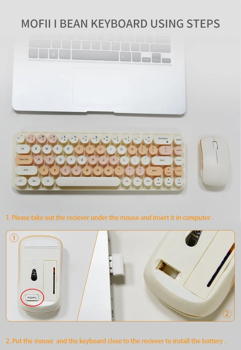MOFII Wireless Keyboard and Mouse