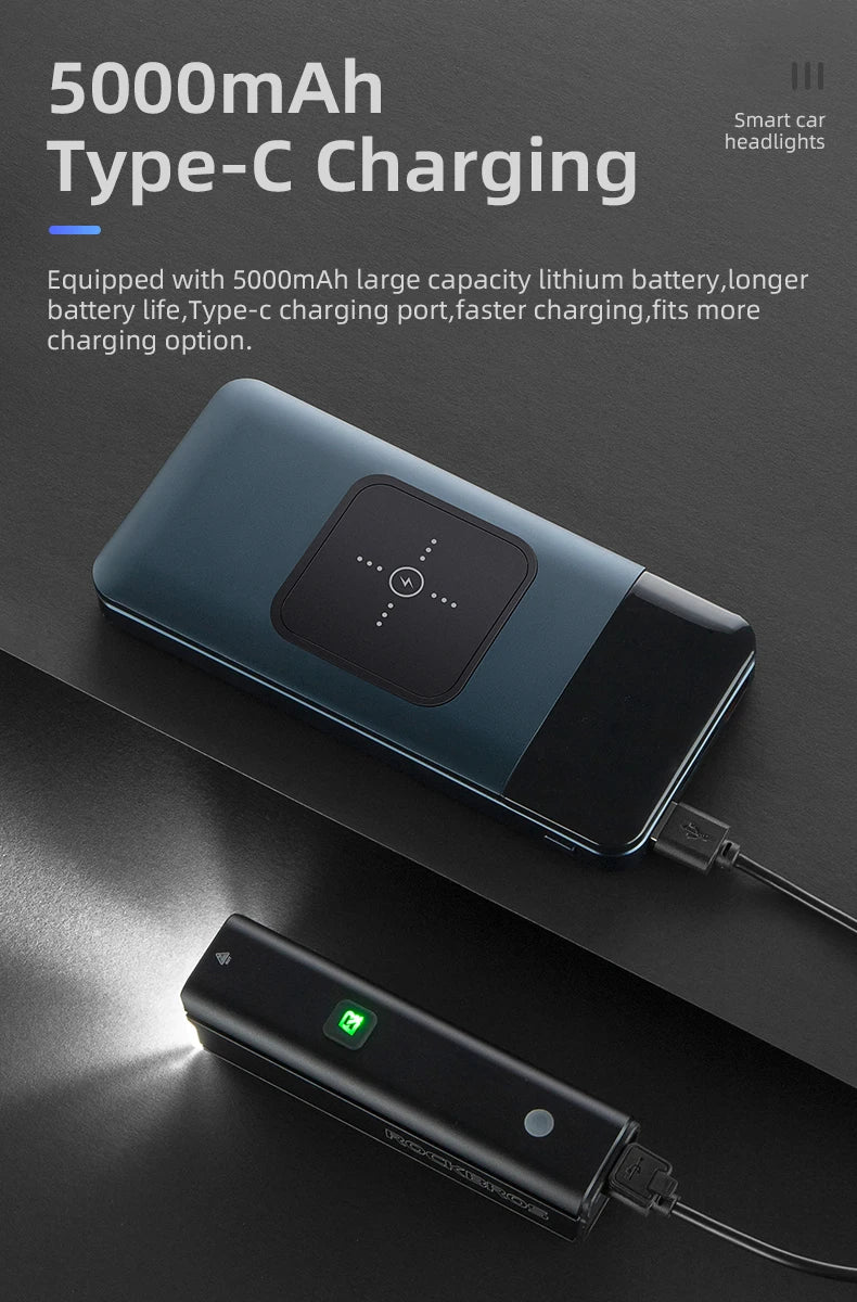 Luz delantera para bicicleta ROCKBROS de 5000 mAh 