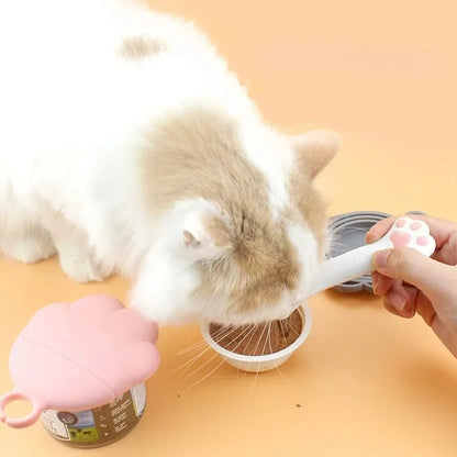 Long handled pet canned food spoon