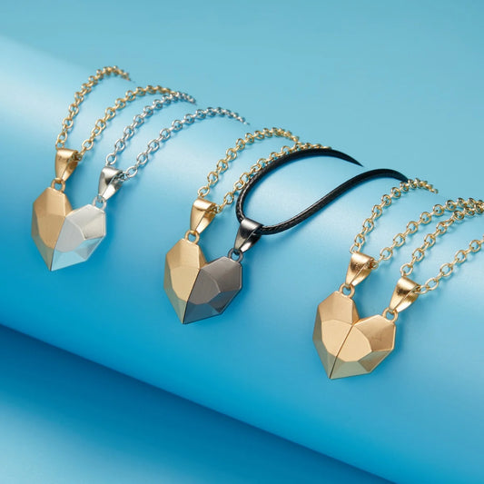 Magnetic Heart Couple Necklace