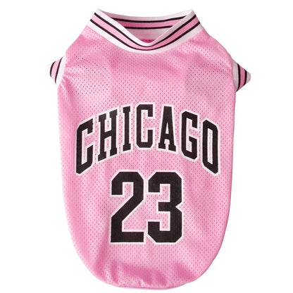 Mesh Breathable Basketball Dog Clothes