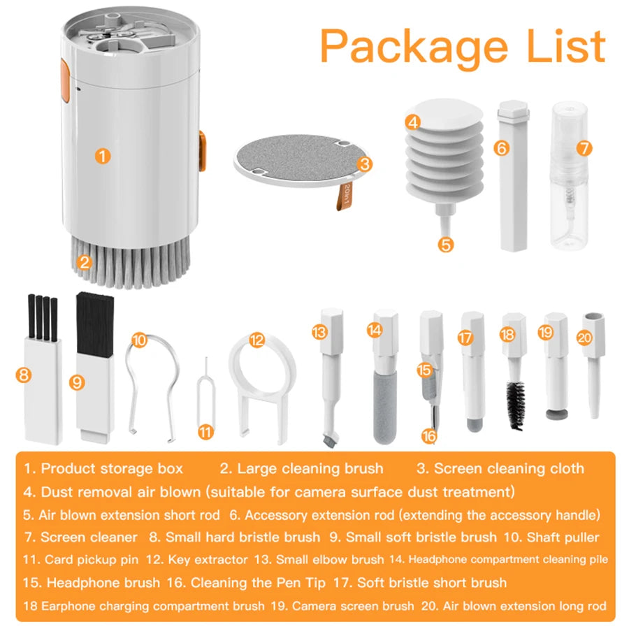 20-in-1 Cleaner kit Computer Brush
