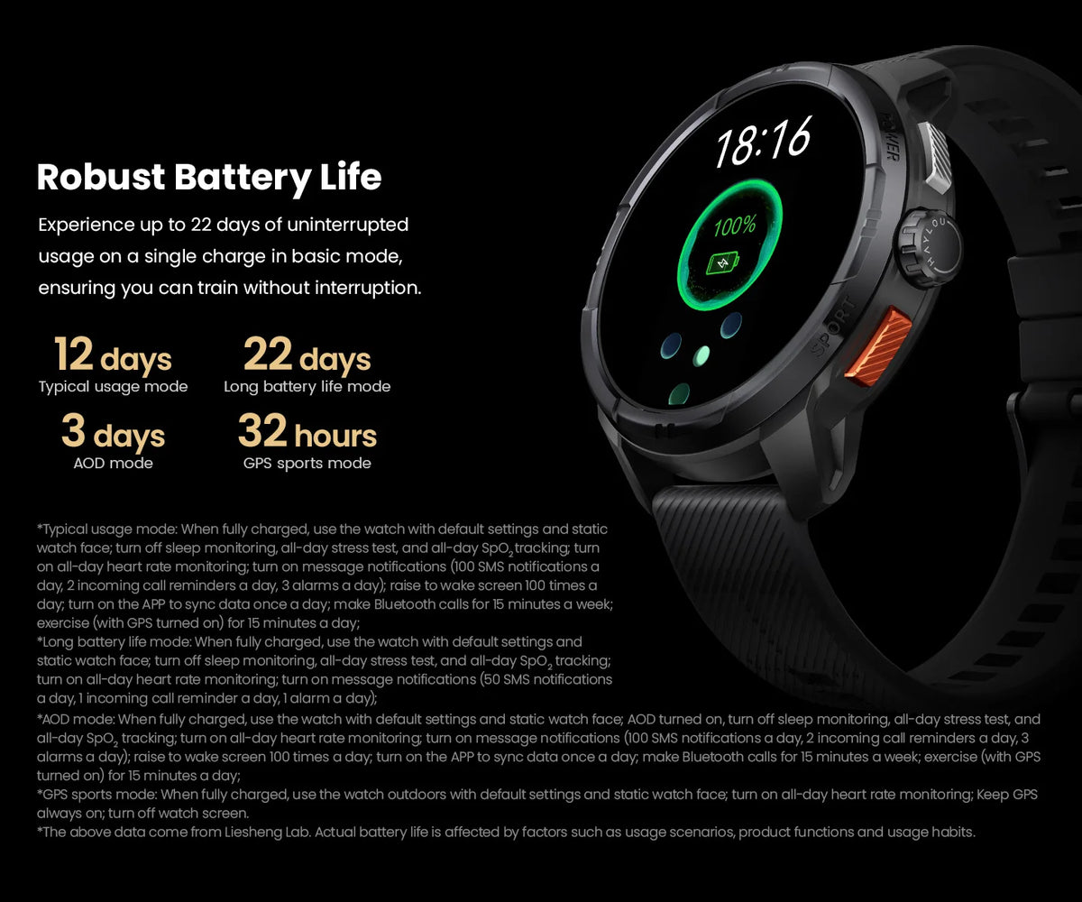 Reloj inteligente HAYLOU Solar Ultra con GPS