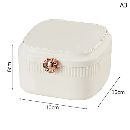 Caja organizadora de joyas de viaje portátil