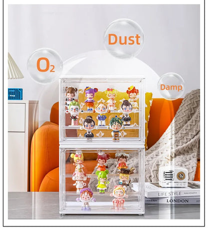 Clear Display Box Stackable Plastic Storage