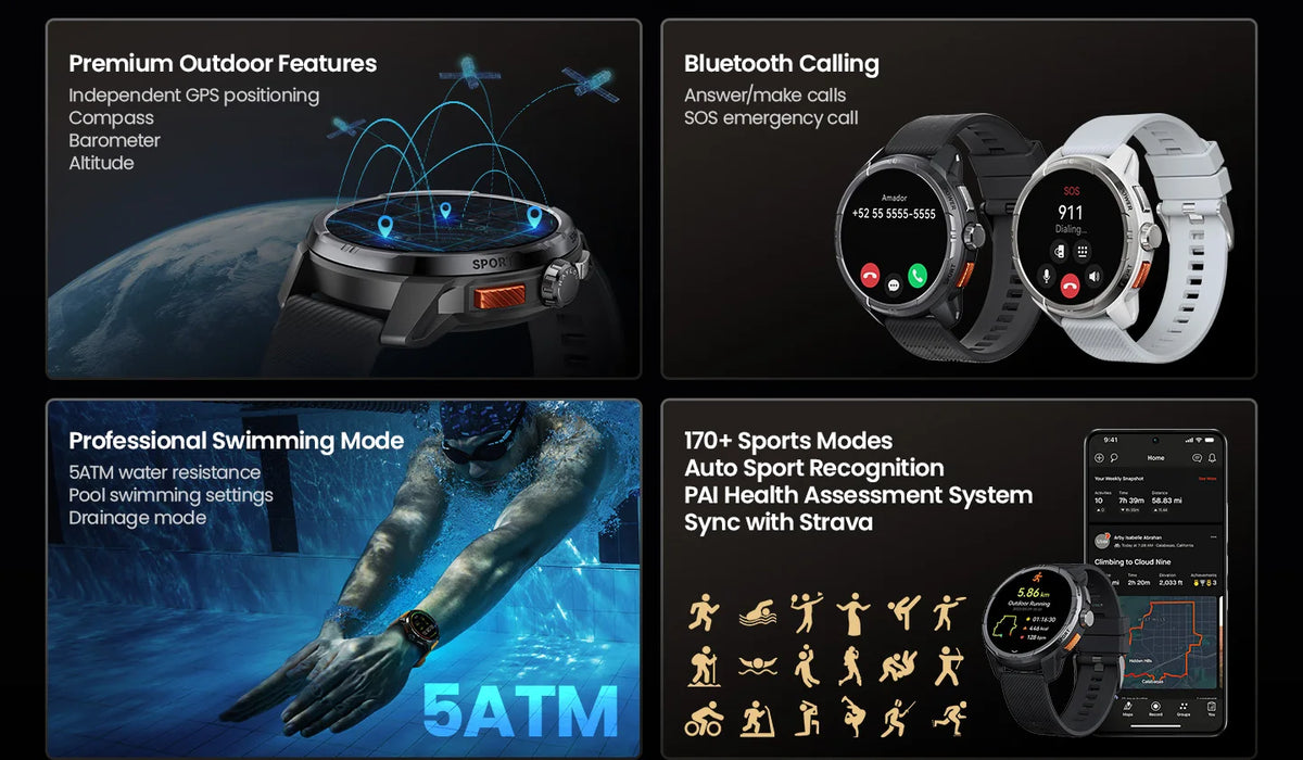 Reloj inteligente HAYLOU Solar Ultra con GPS