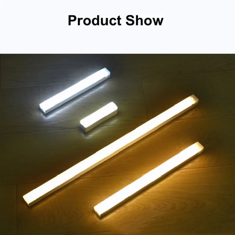 Barra de luz LED con sensor de movimiento recargable