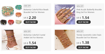 Bohemian Natural Sea Shell Charm Bracelets