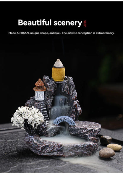 Backflow Incense Holder Waterfall Home Decor