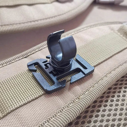 Lampe de poche pivotante à anneau en U pour sac à dos de travail