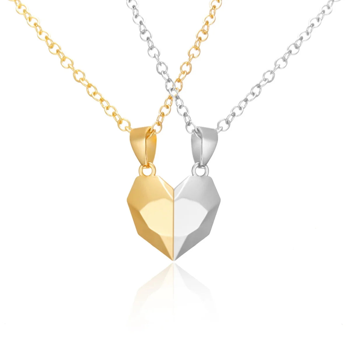 Magnetic Heart Couple Necklace