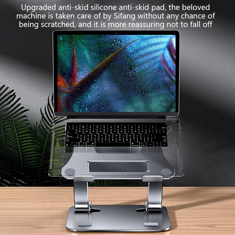 Support pliable en aluminium pour ordinateur portable
