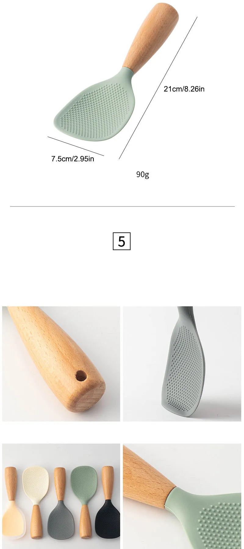Silicone Spoon Non-stick Cooking Spoon