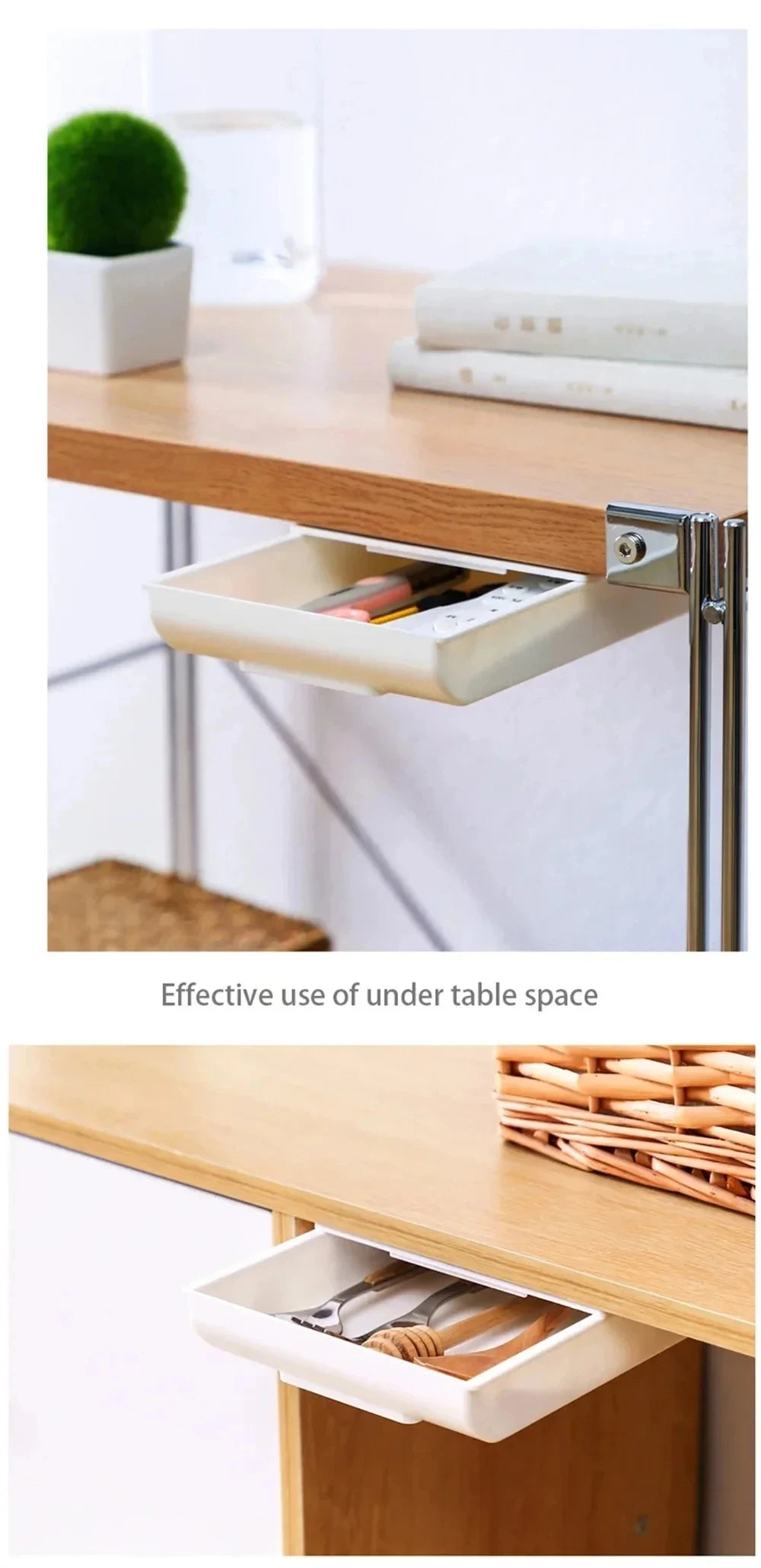 Hidden Storage Box Desk Storage Drawer