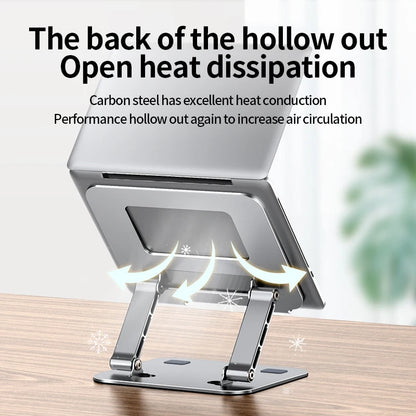 Support pliable en aluminium pour ordinateur portable