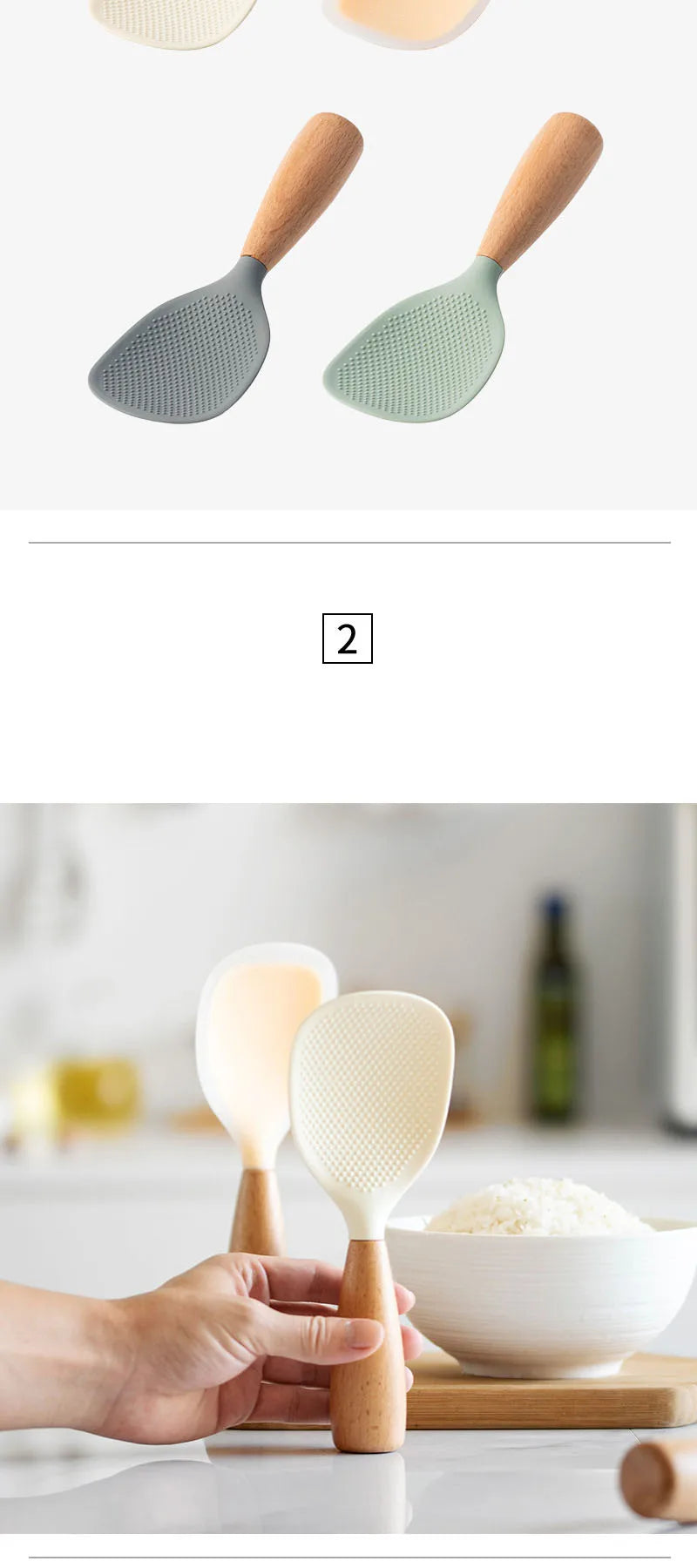 Silicone Spoon Non-stick Cooking Spoon