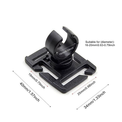 Lampe de poche pivotante à anneau en U pour sac à dos de travail