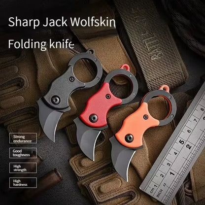 Outdoor Folding Knife EDC Key Fox Claw