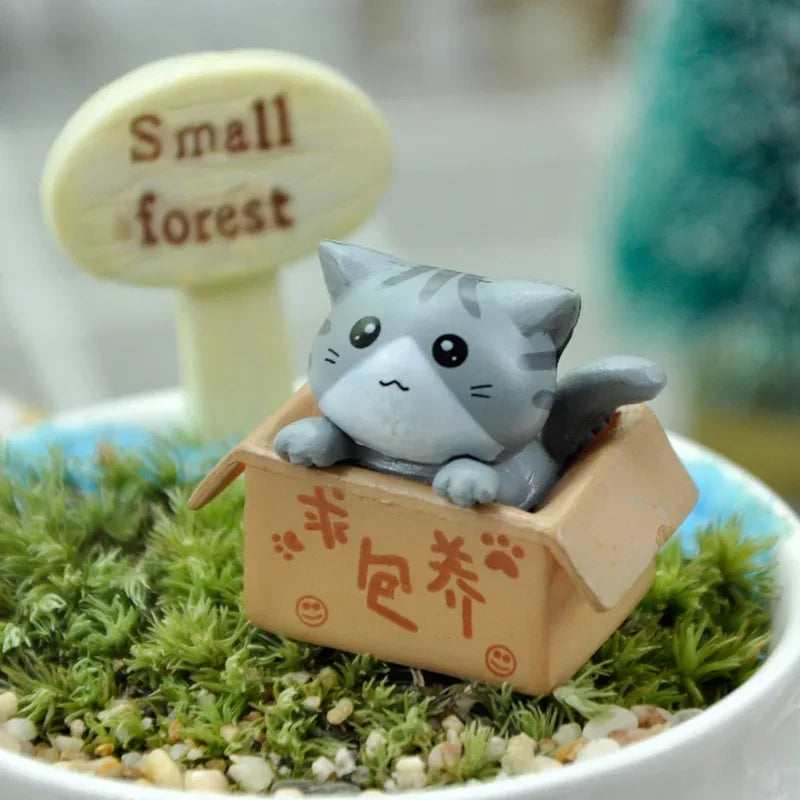 Kawaii Mini Cat Ornament Garden Gift For Kids