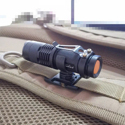 Lampe de poche pivotante à anneau en U pour sac à dos de travail
