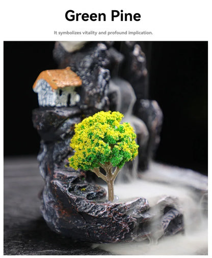 Backflow Incense Holder Waterfall Home Decor