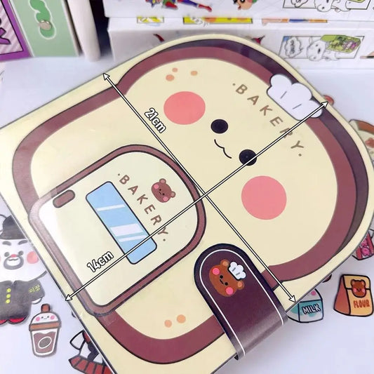 Paper Waffle Quiet Colorful Bread Cartoon Book