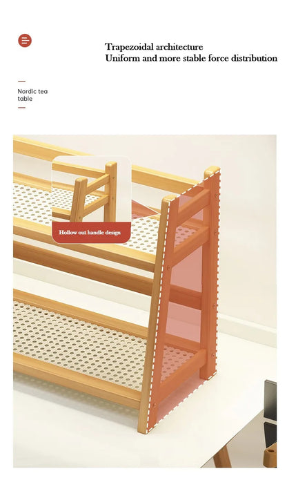 Bamboo Spice Caddy Shelf 2-Layer