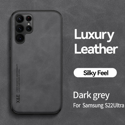 Magnetic Sheepskin Leather Case For Samsung Galaxy - BestShop