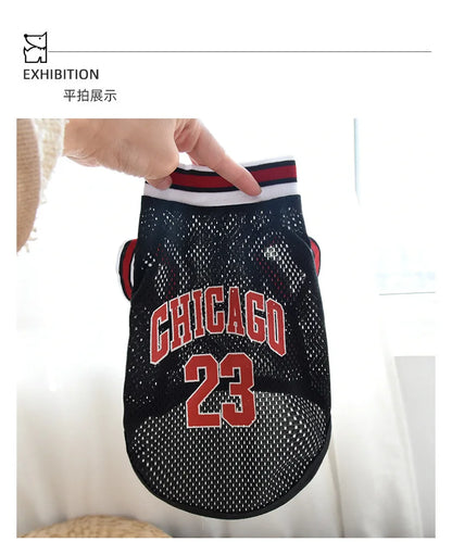 Mesh Breathable Basketball Dog Clothes