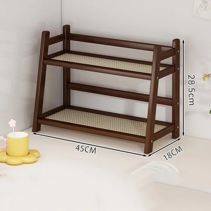 Bamboo Spice Caddy Shelf 2-Layer