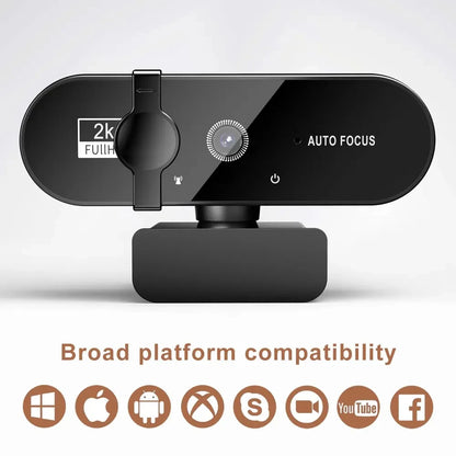 4K Webcam 1080P Mini Camera with Microphone